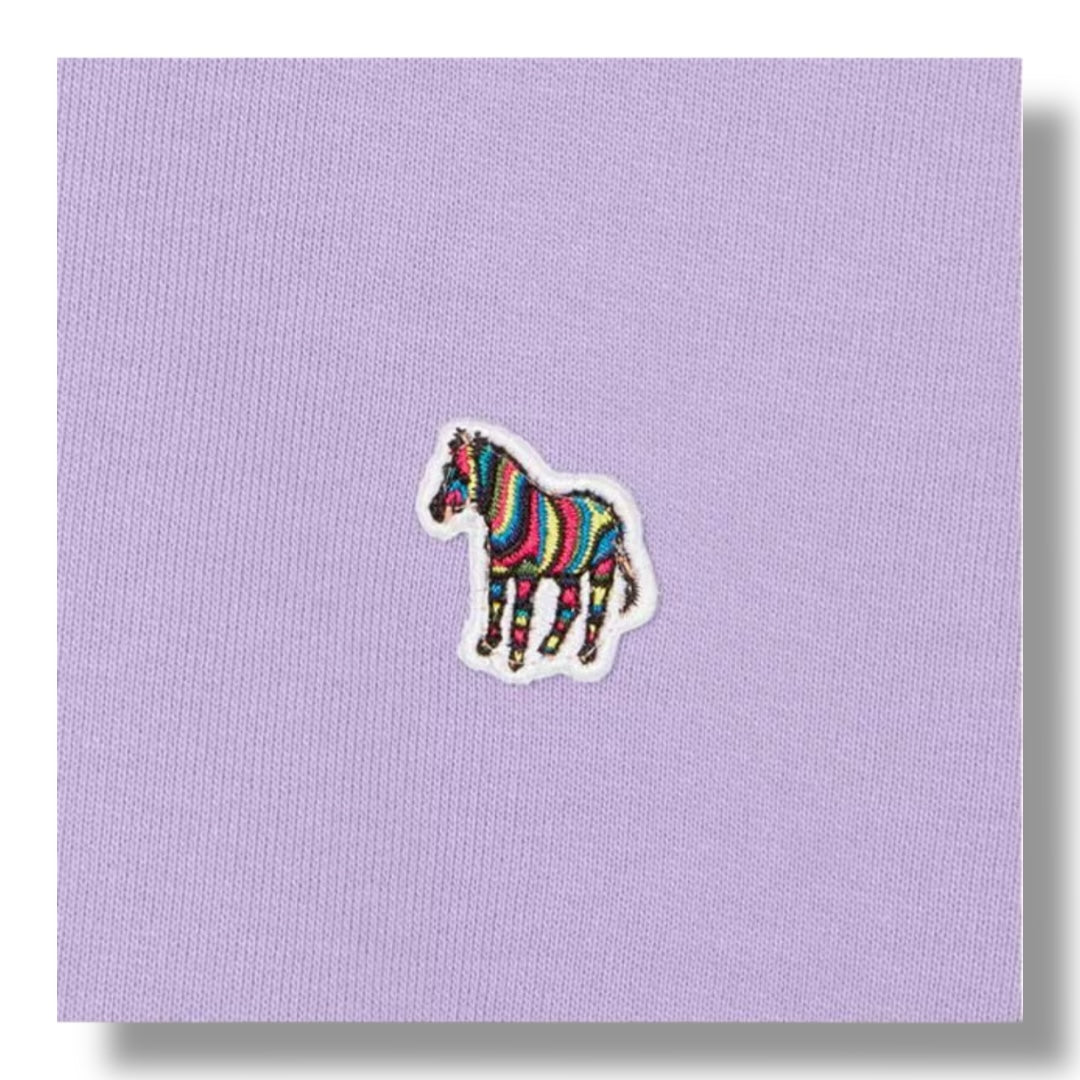 PAUL SMITH OTTH HOODIE ZEBRA CHEST PURPLE