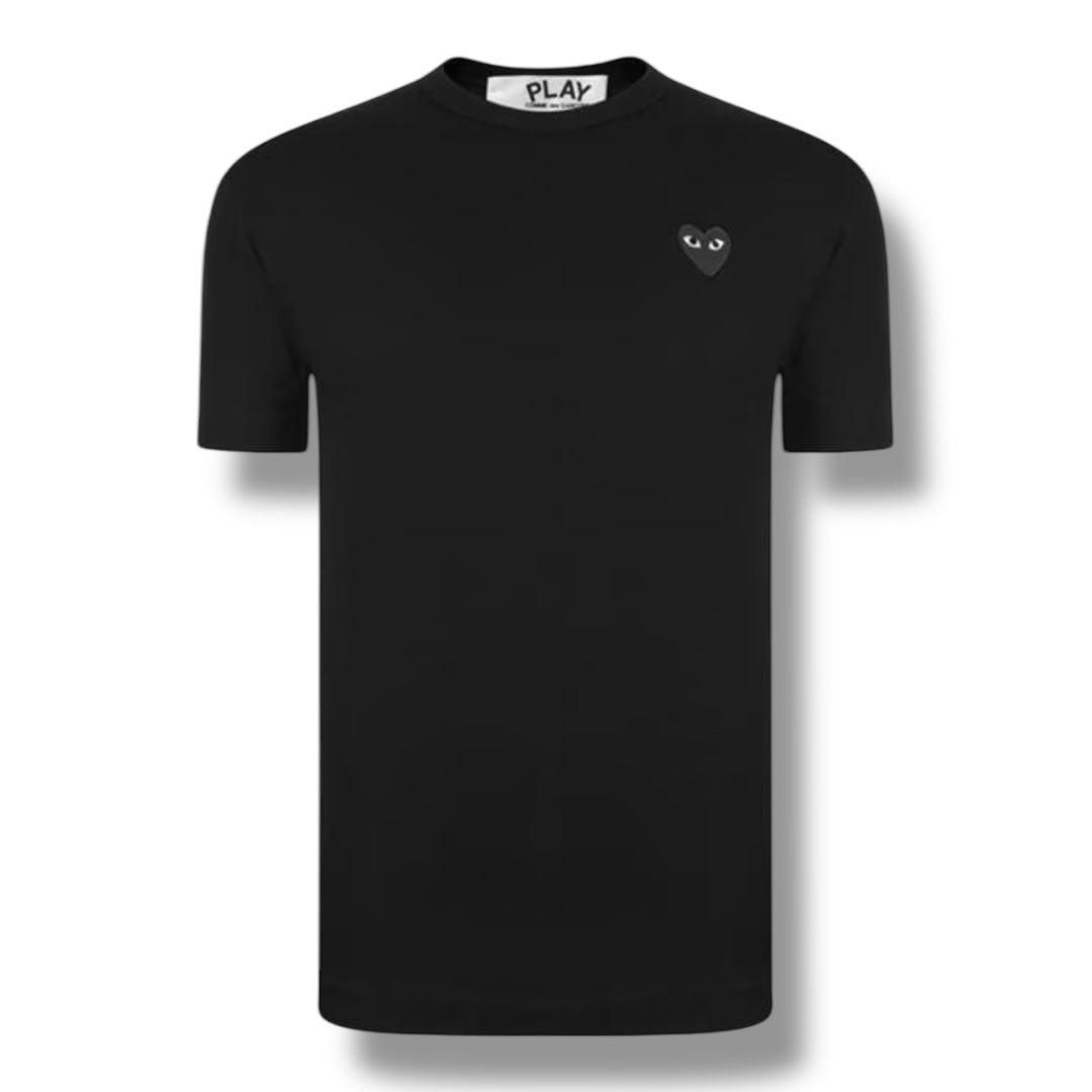 COMME DES GARÇONS PLAY SMALL PEEPING HEART T-SHIRT BLACK / BLACK