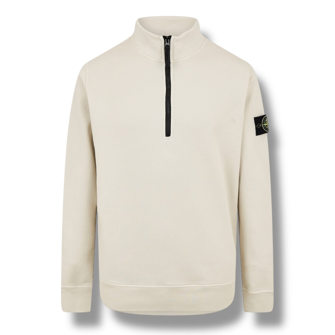 STONE ISLAND 1/4 ZIP SWEATSHIRT SABBIA BEIGE