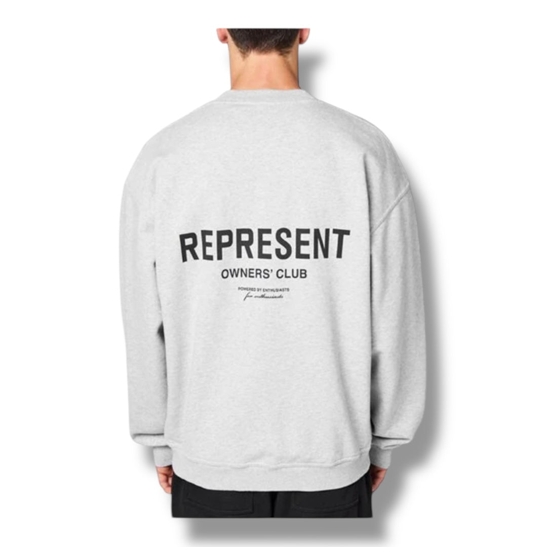 REPRESENT OWNERS CLUB CREWNECK SWEATSHIRT GREY