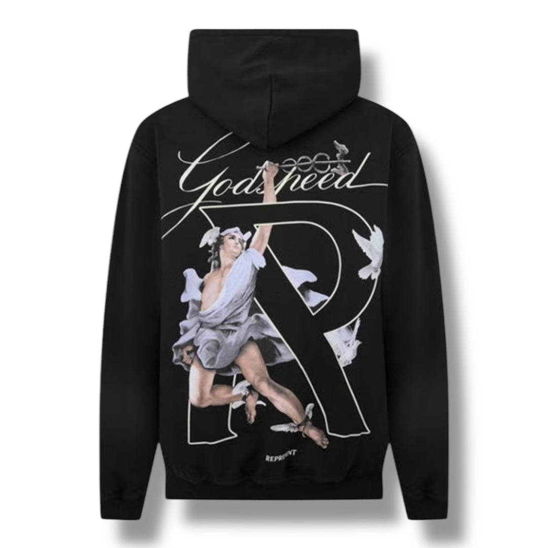 REPRESENT HERMES OTTH HOODIE BLACK