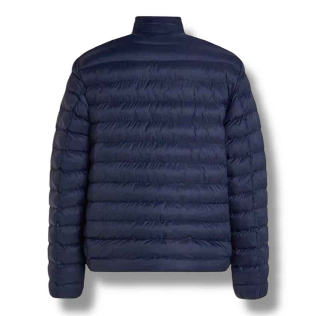 TOMMY HIFILGER CORE PACKABLE JACKET NAVY BLUE