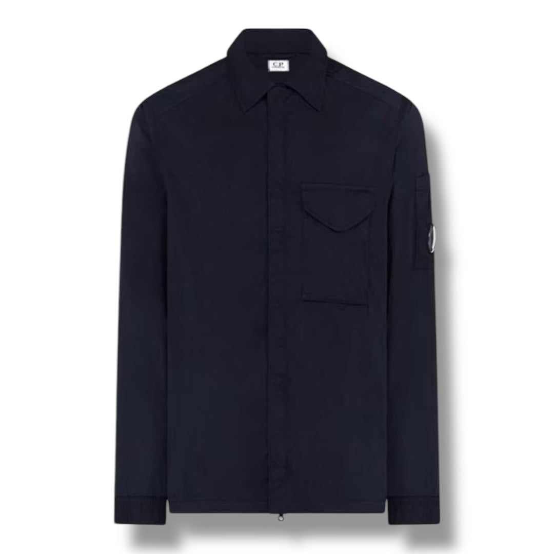 CP COMPANY CHROME-R LENS OVERSHIRT NAVY BLUE