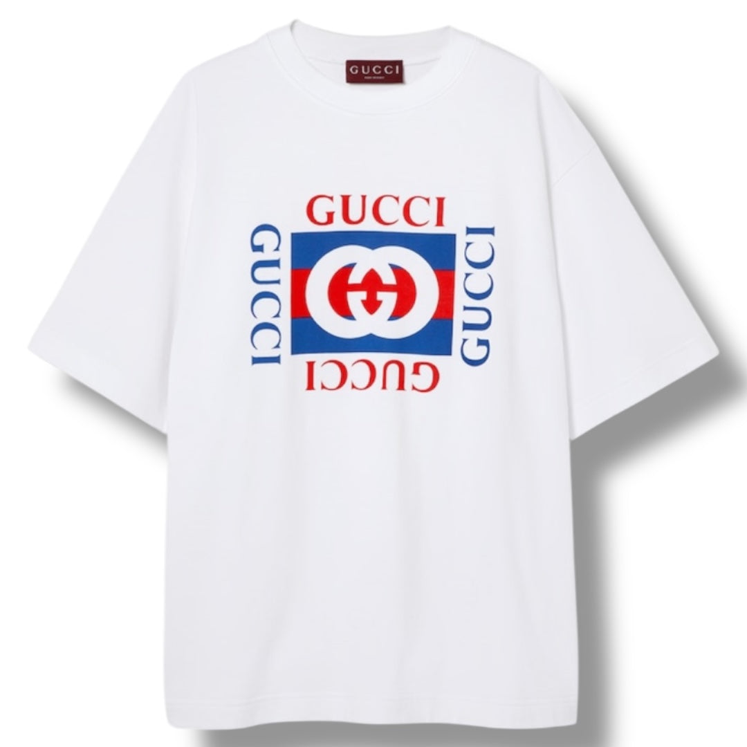 GUCCI BOX LOGO T-SHIRT WHITE