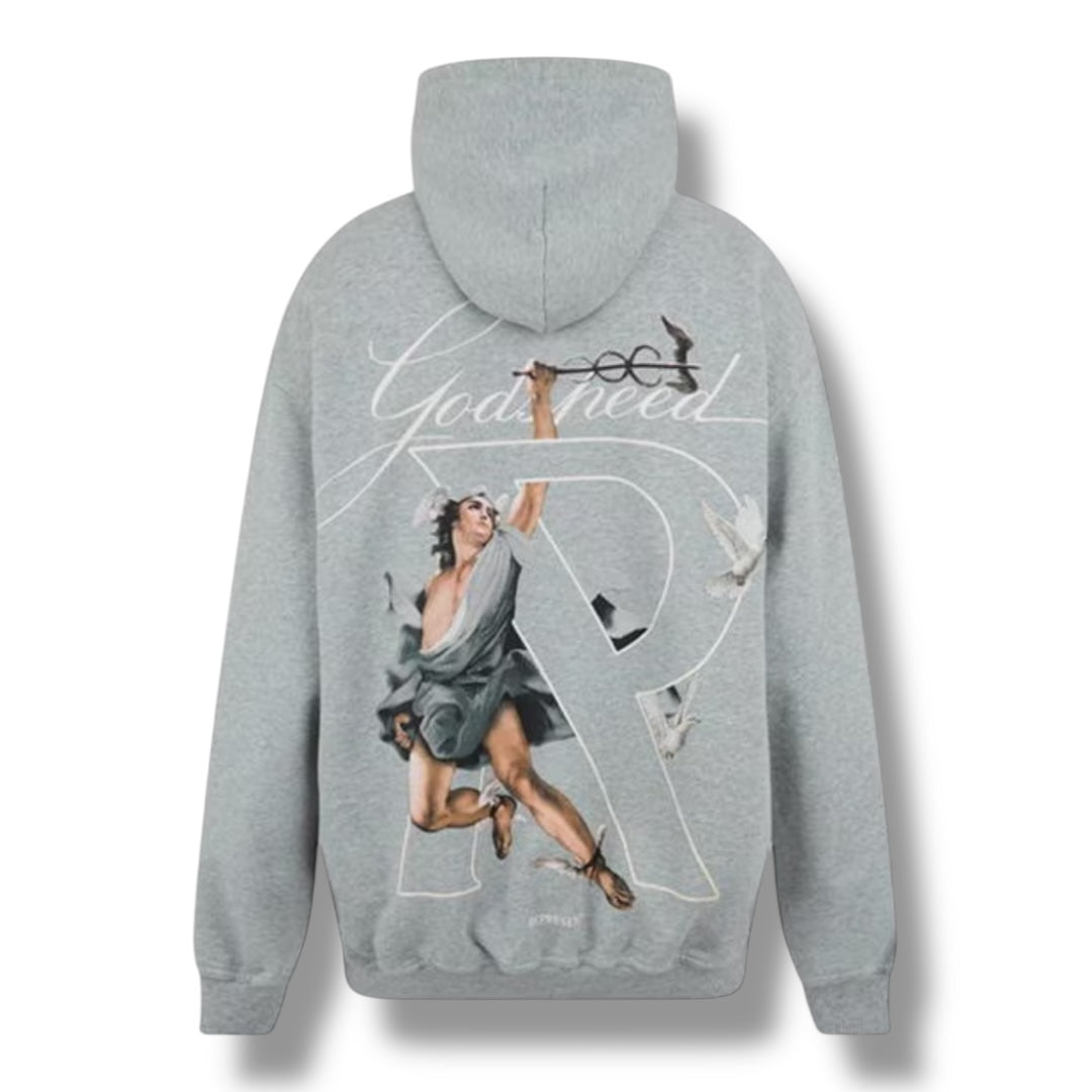 REPRESENT HERMES OTTH HOODIE GREY