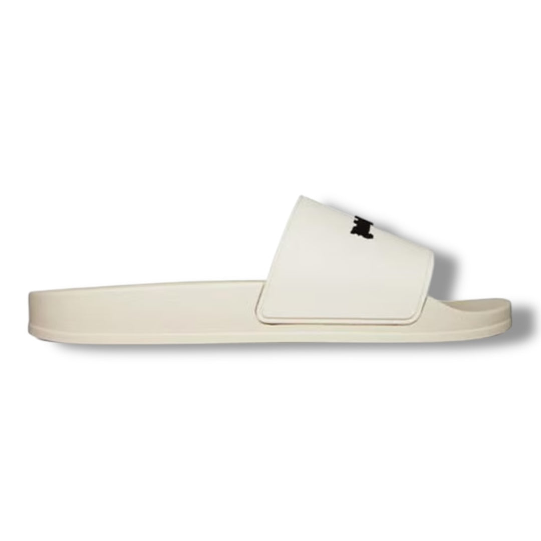 PALM ANGELS POOL SLIDERS WHITE