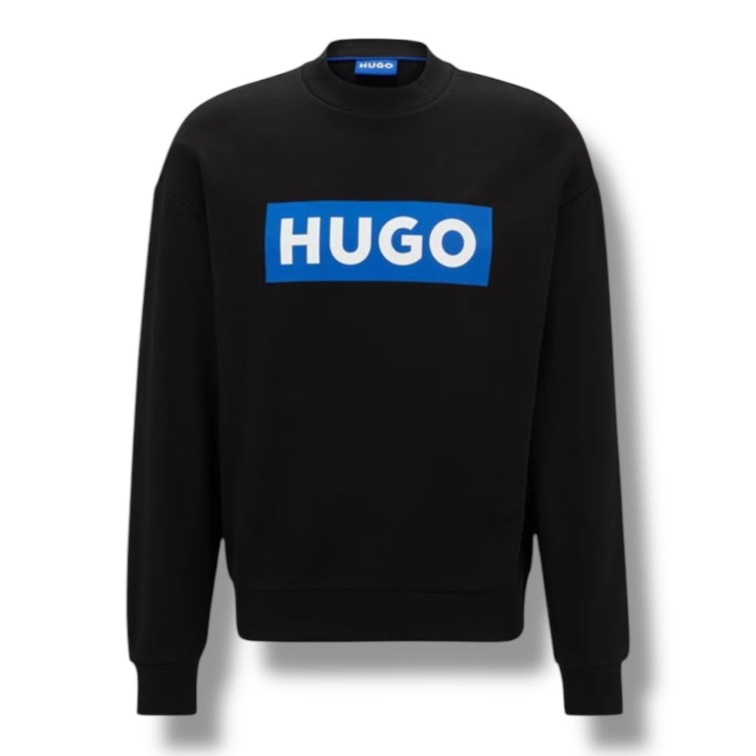 HUGO BOSS HUGO BLUE BOX LOGO SWEATSHIRT NAVY BLUE