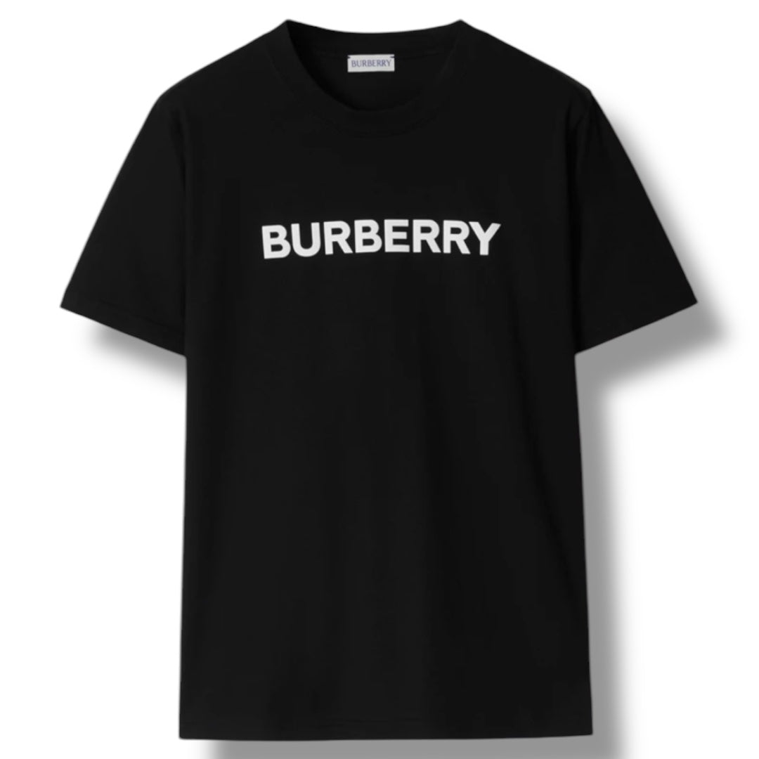 BURBERRY TEXT LOGO T-SHIRT BLACK