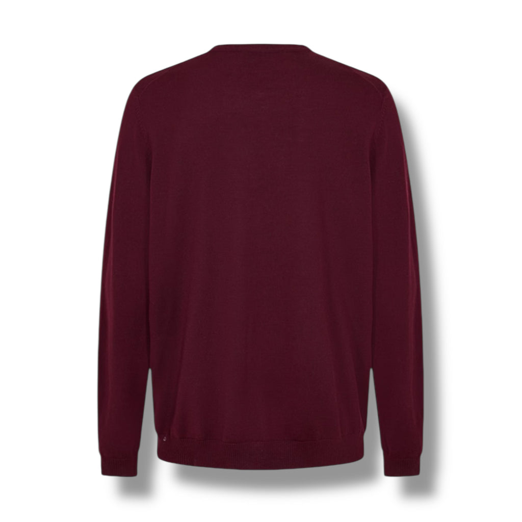 HUGO BOSS THIN KNIT SWEATER BURGUNDY