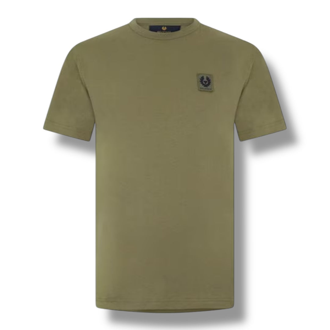 BELSTAFF PATCH LOGO T-SHIRT KHAKI GREEN