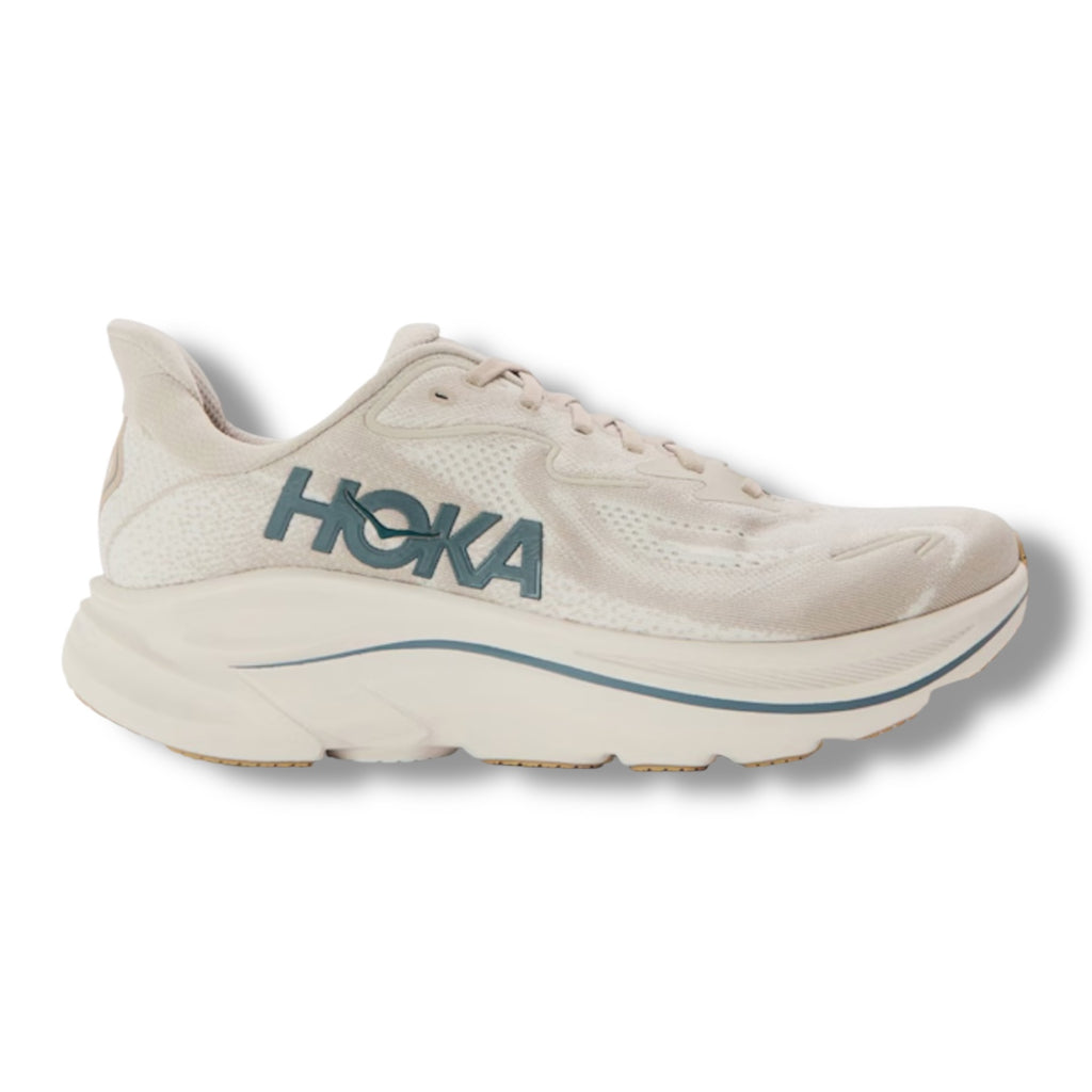 HOKA CLIFTON 10 RUNNING TRAINERS PUTTY GREEN