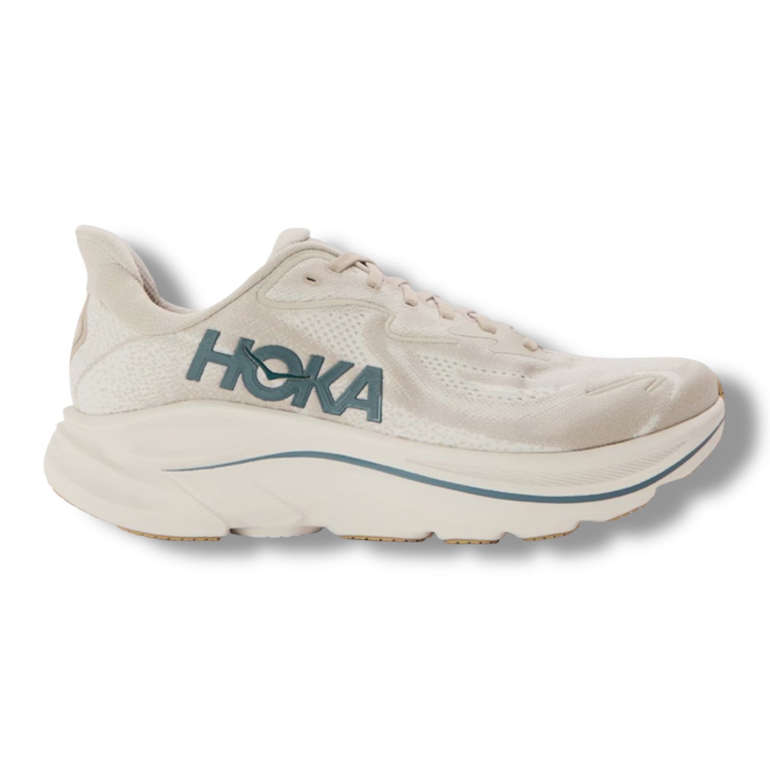 HOKA CLIFTON 10 RUNNING TRAINERS PUTTY GREEN