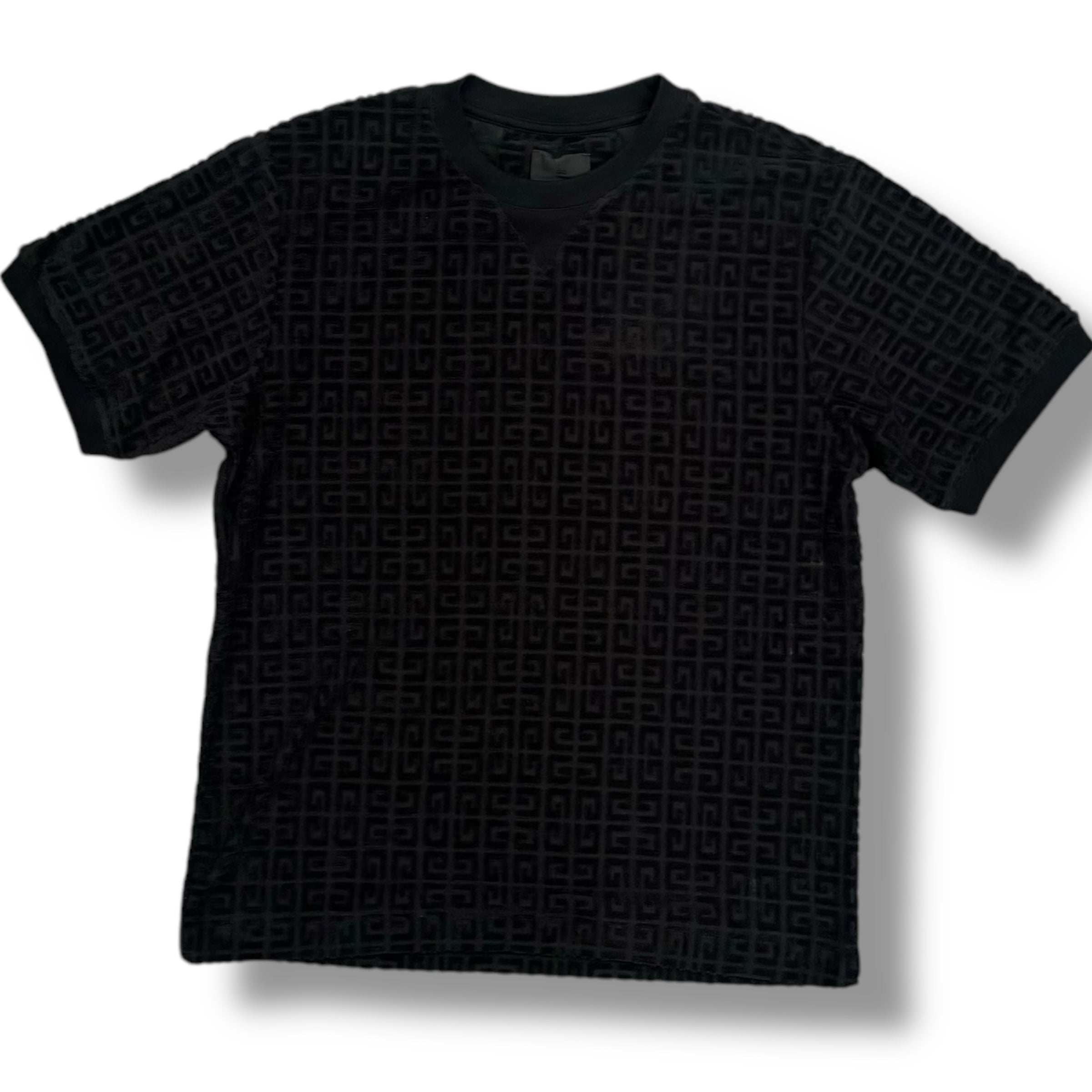 GIVENCHY PARIS 4G TOWELLING T-SHIRT BLACK