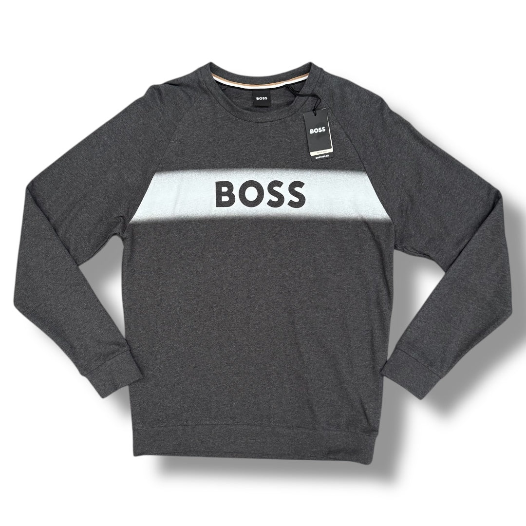HUGO BOSS AUTH SWEATSHIRT DARK GREY *SALE*