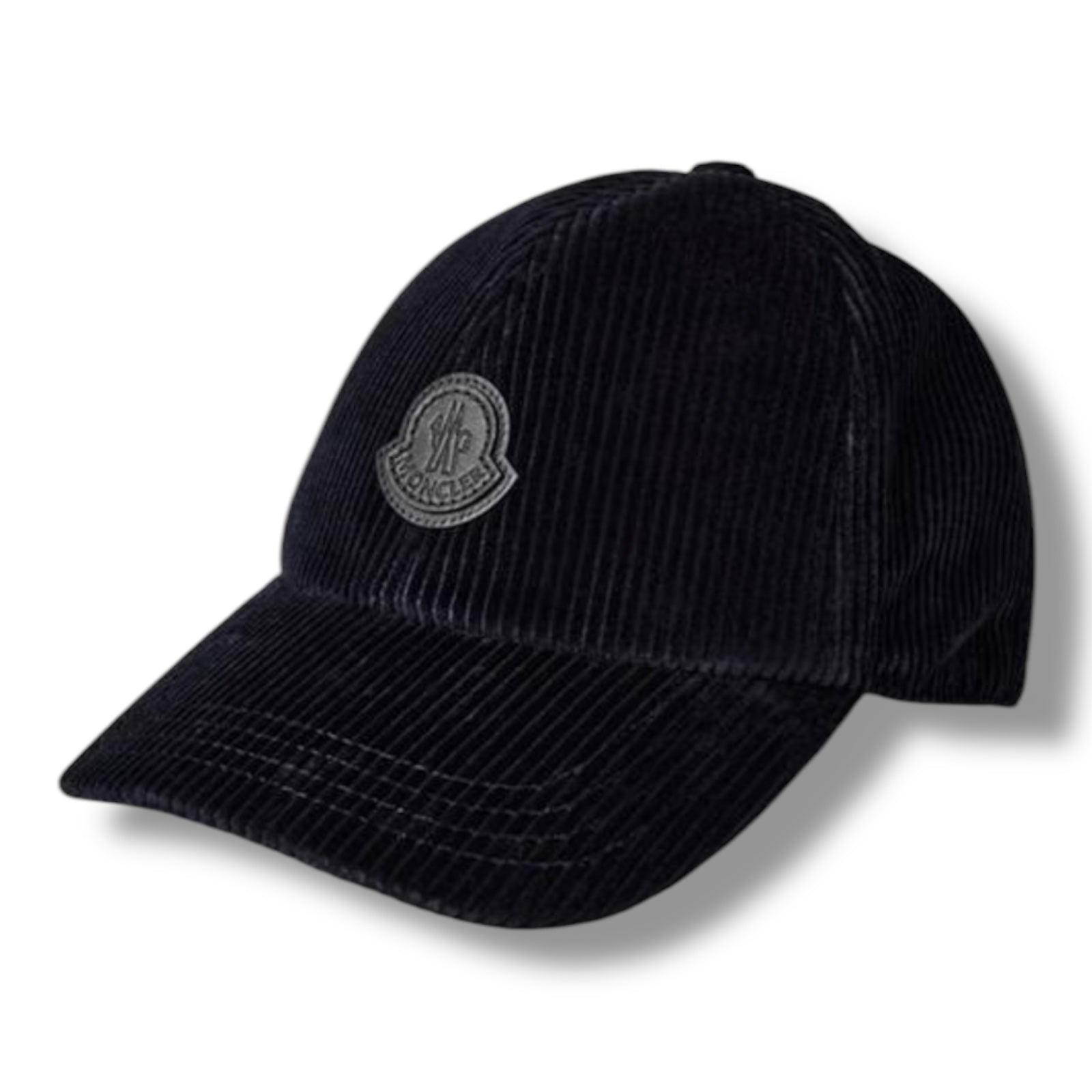 MONCLER CORDUROY BASEBALL CAP NAVY BLUE