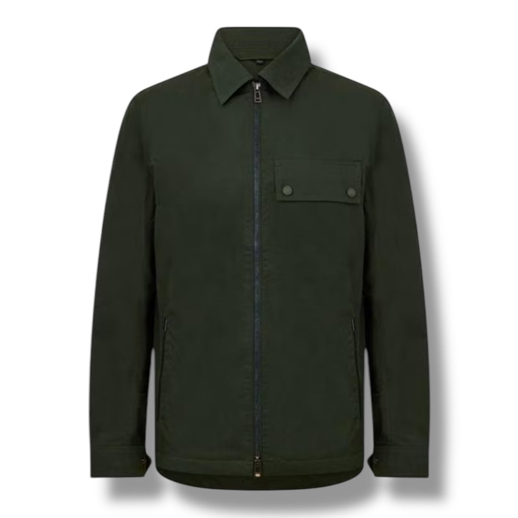 BELSTAFF DEPOT BADGE OVERSHIRT GREEN