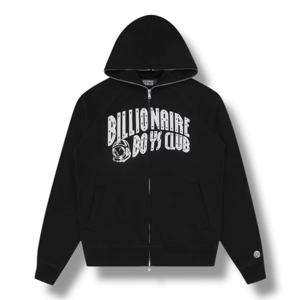 BILLIONAIRE BOYS CLUB ZIP UP ARCH HOODIE BLACK