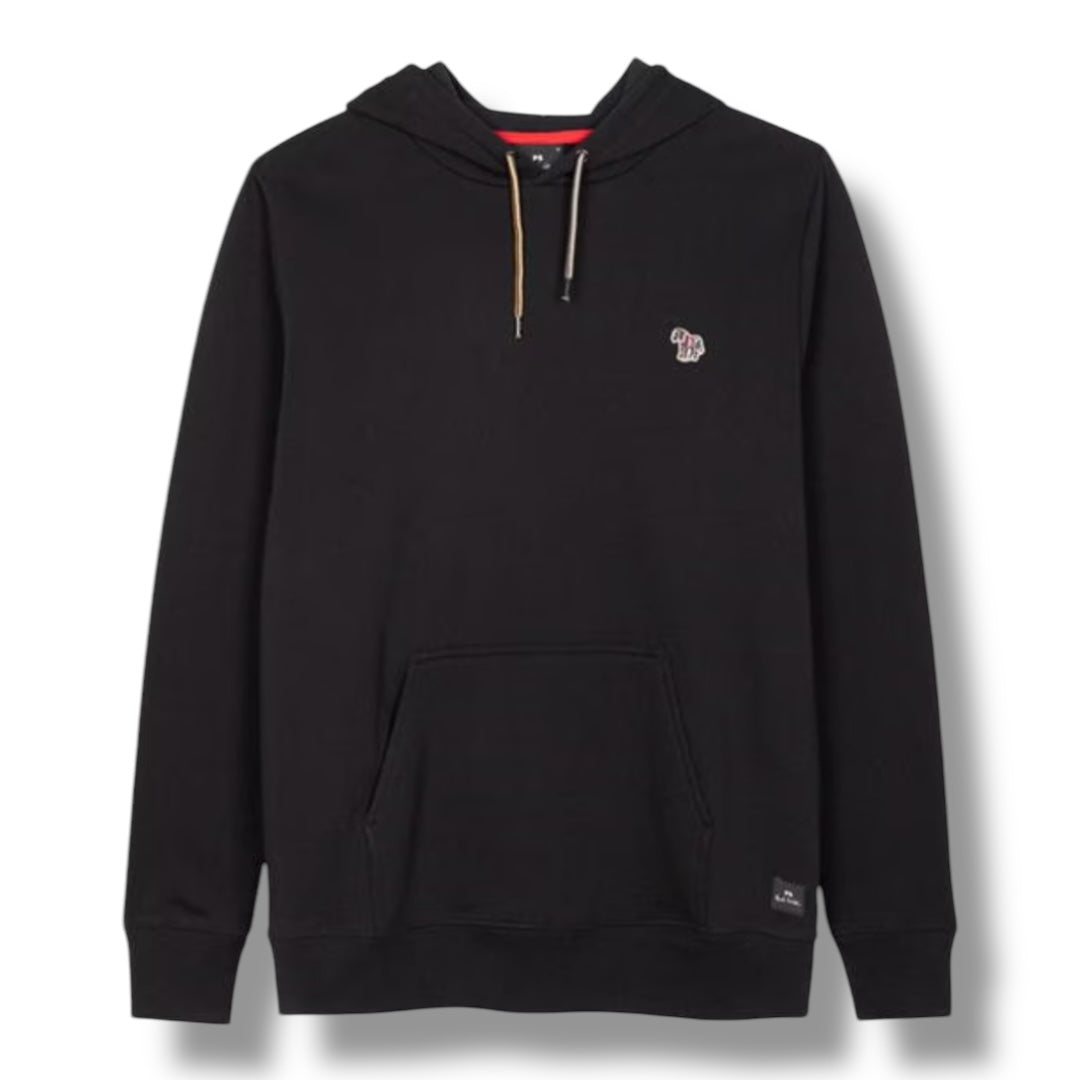 PAUL SMITH OTTH HOODIE ZEBRA CHEST BLACK