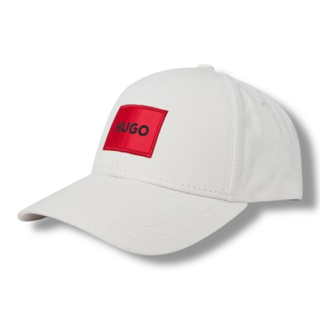 HUGO BOSS HUGO RED PATCH BASEBALL CAP WHITE