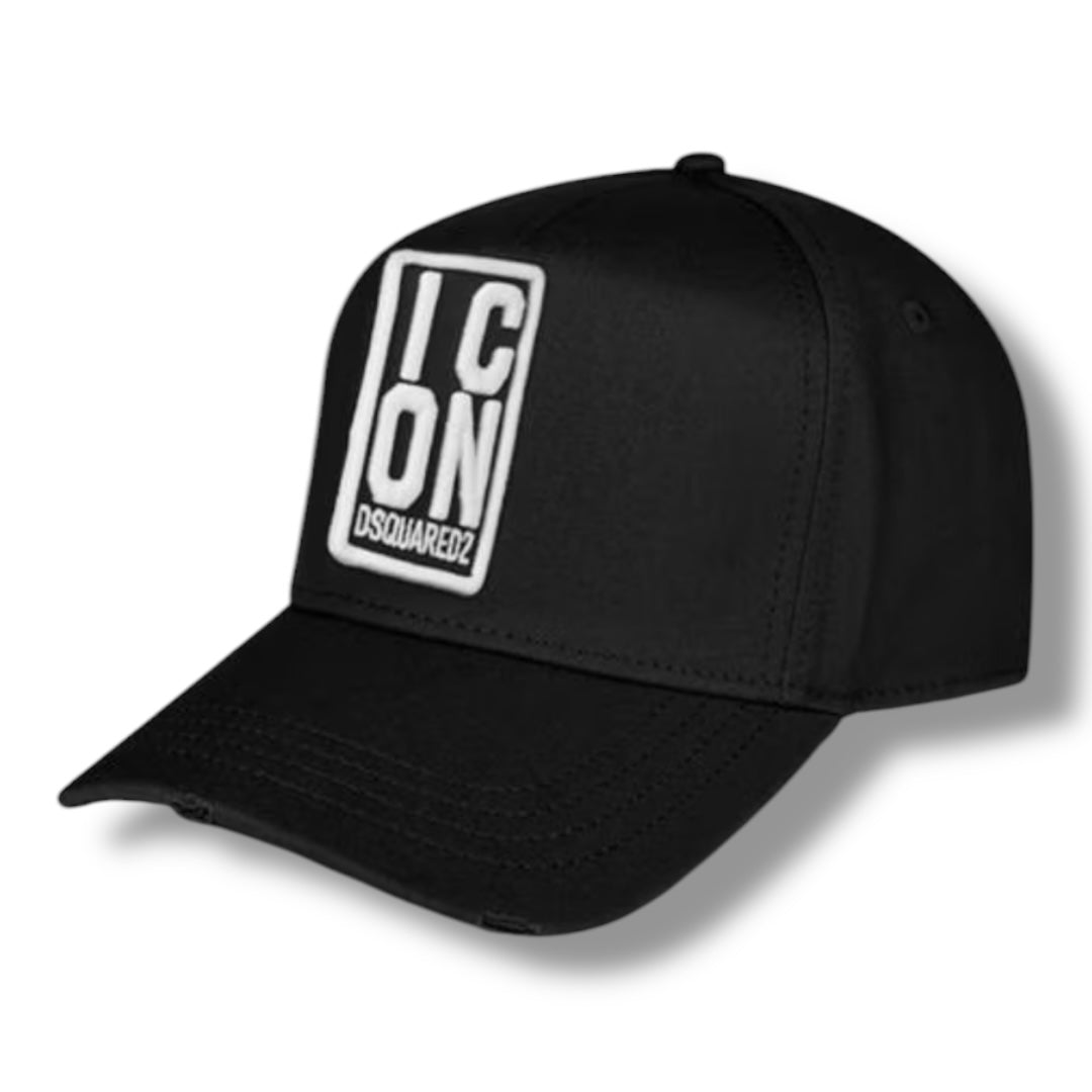 DSQUARED2 ICON STACK BASEBALL CAP BLACK