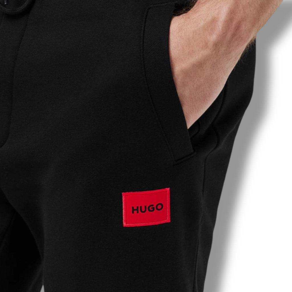 HUGO RED PATCH OTTH HOODIE FULL TRACKSUIT BLACK