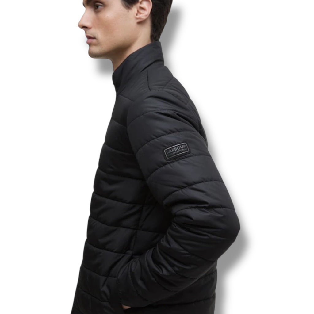 BARBOUR INTERNATION ALDON PUFFER JACKET BLACK