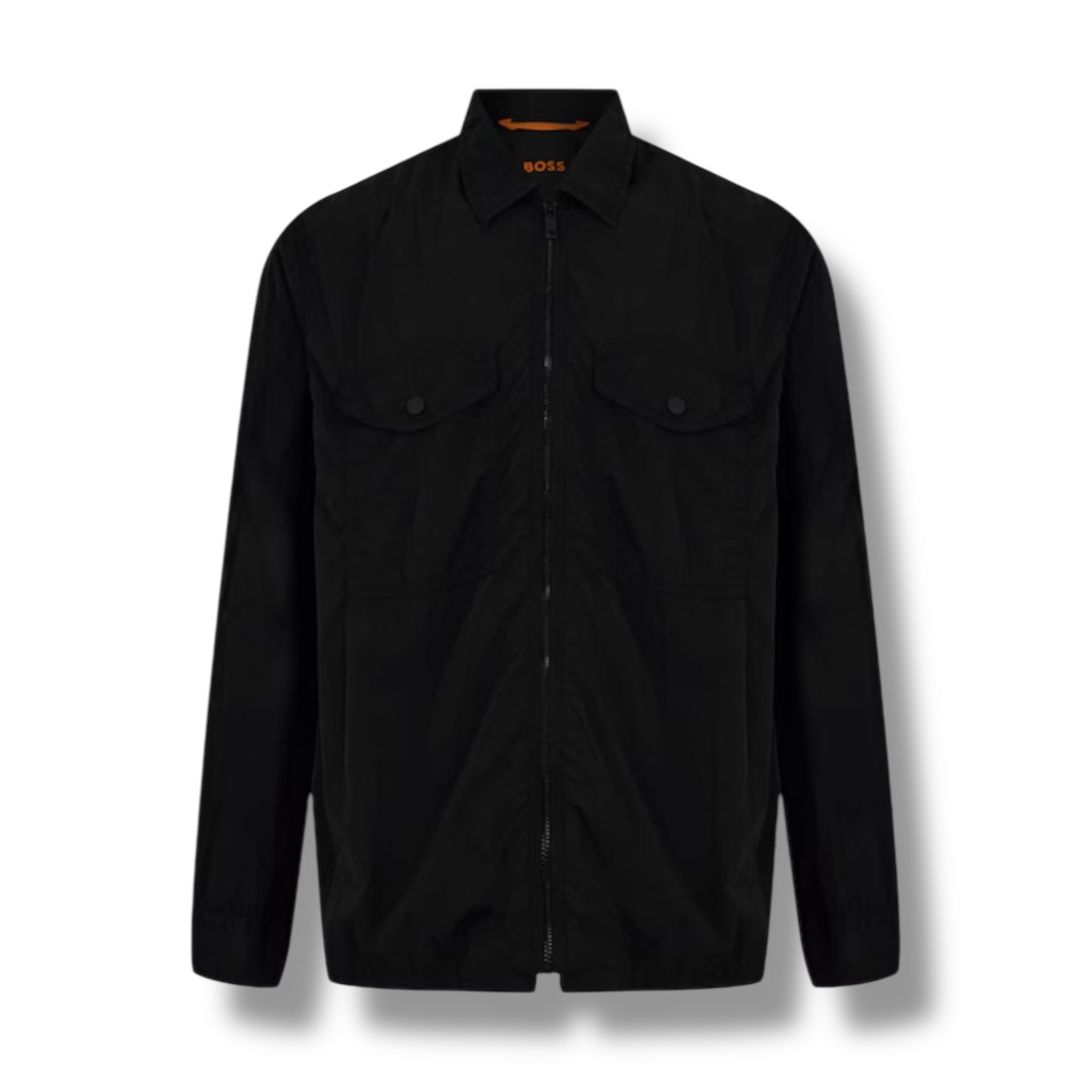 HUGO BOSS NYLON OVERSHIRT BLACK