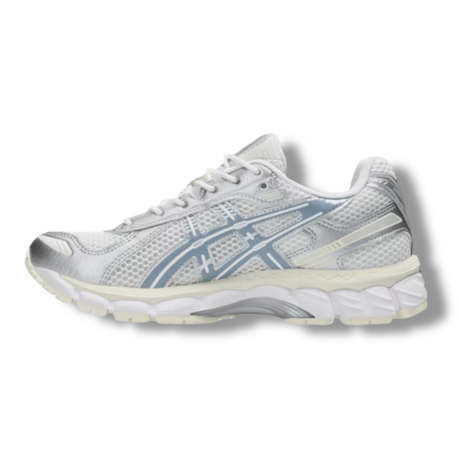 ASICS GEL-KAYANO 12.1 TRAINERS WHITE DOLPHIN GREY