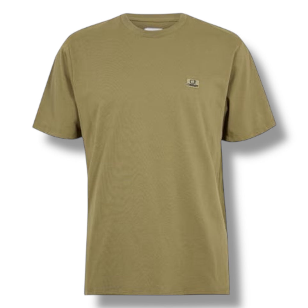 CP COMPANY SMALL LOGO T-SHIRT HERB GREEN
