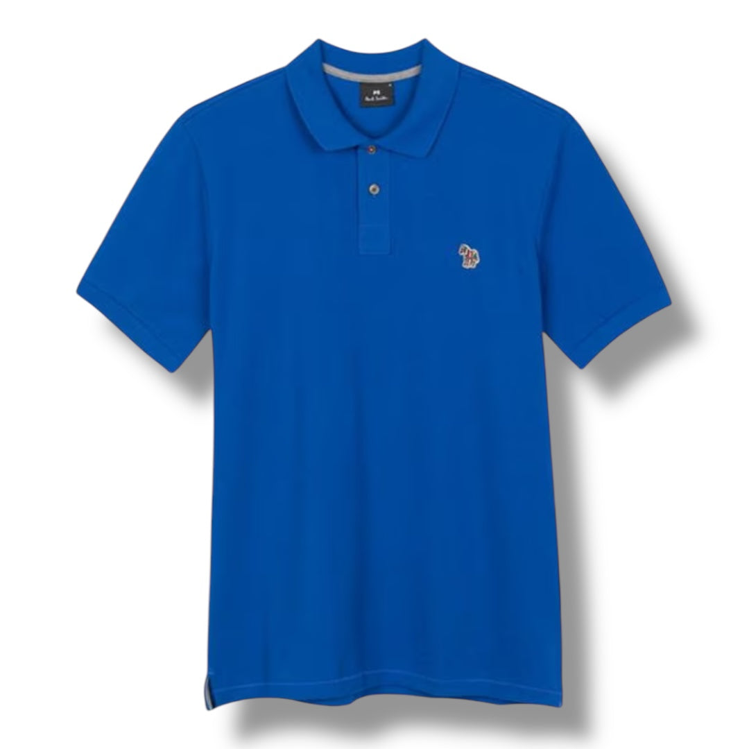 PAUL SMITH ZEBRA POLO SHIRT ROYAL BLUE