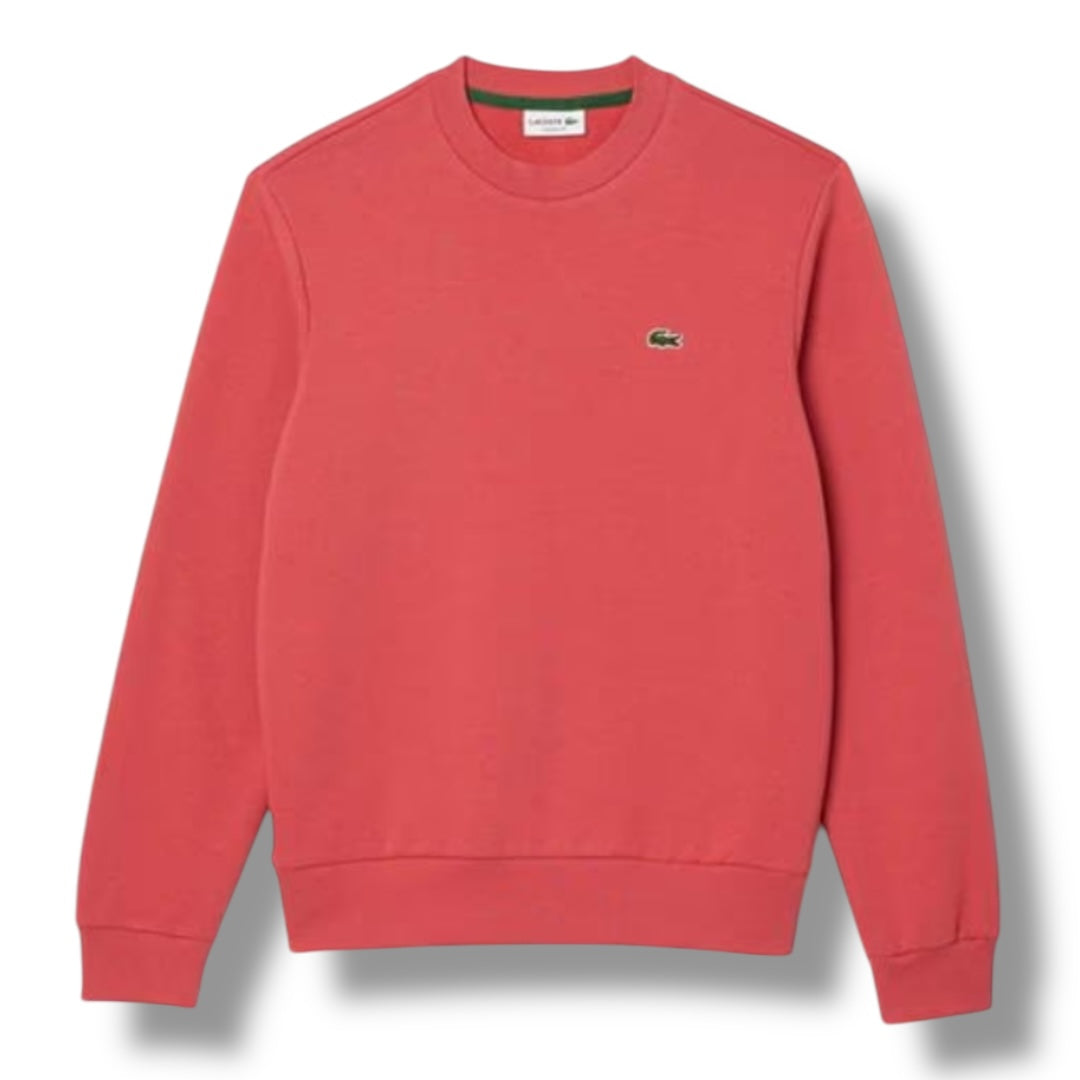 LACOSTE CREWNECK SWEATSHIRT CORAL RED