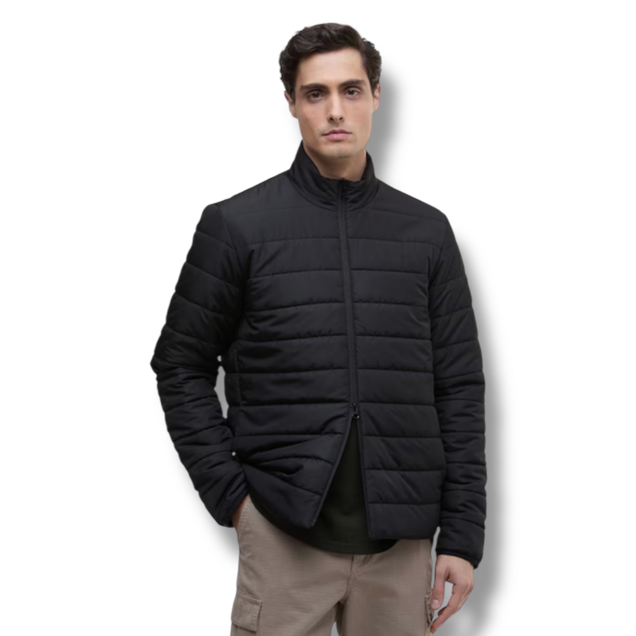 BARBOUR INTERNATION ALDON PUFFER JACKET BLACK