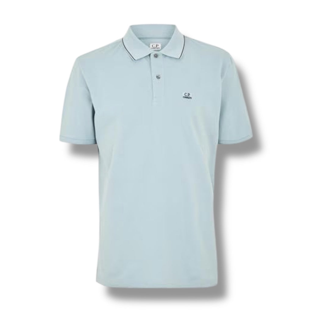 CP COMPANY POLO SHIRT SILVER BLUE