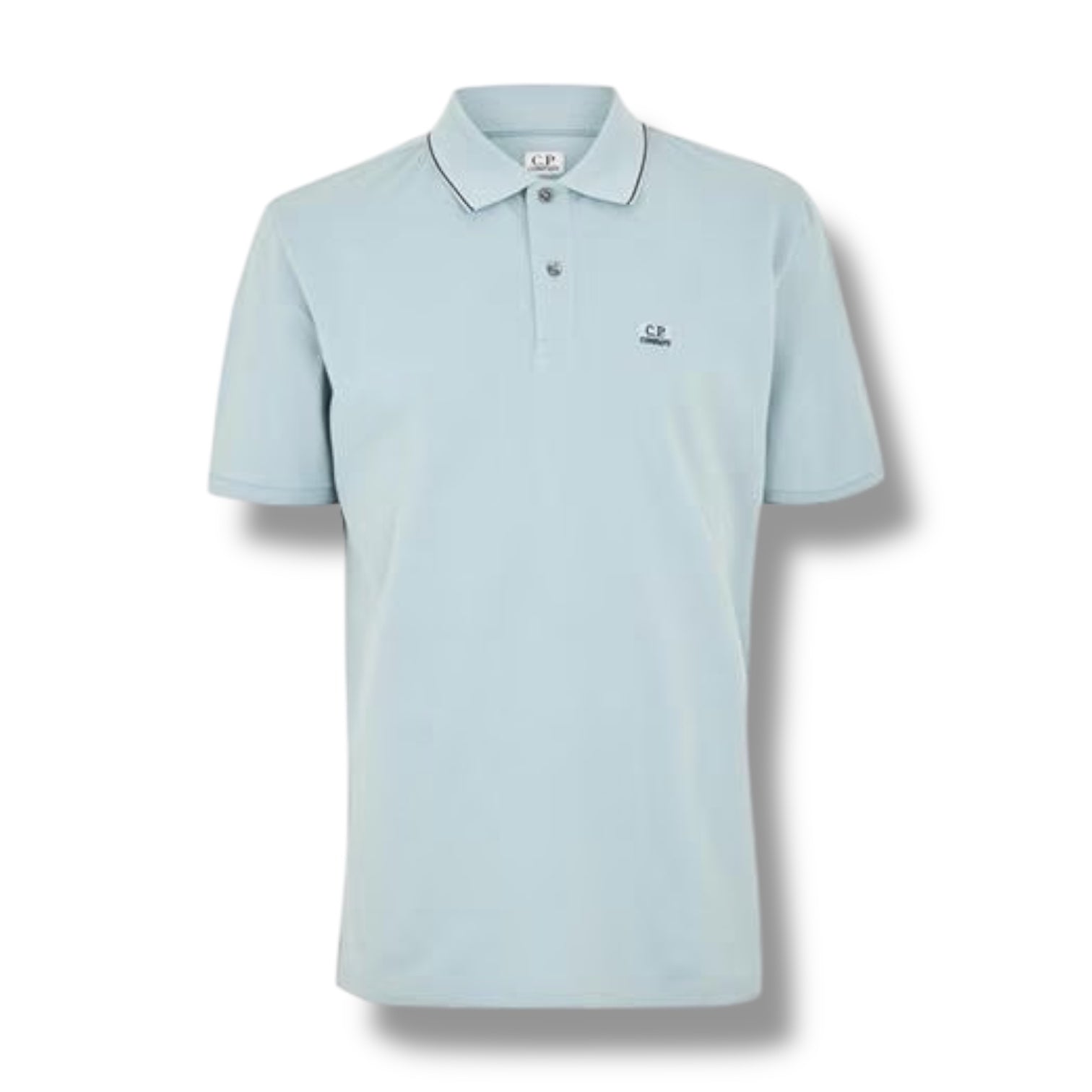 CP COMPANY POLO SHIRT SILVER BLUE