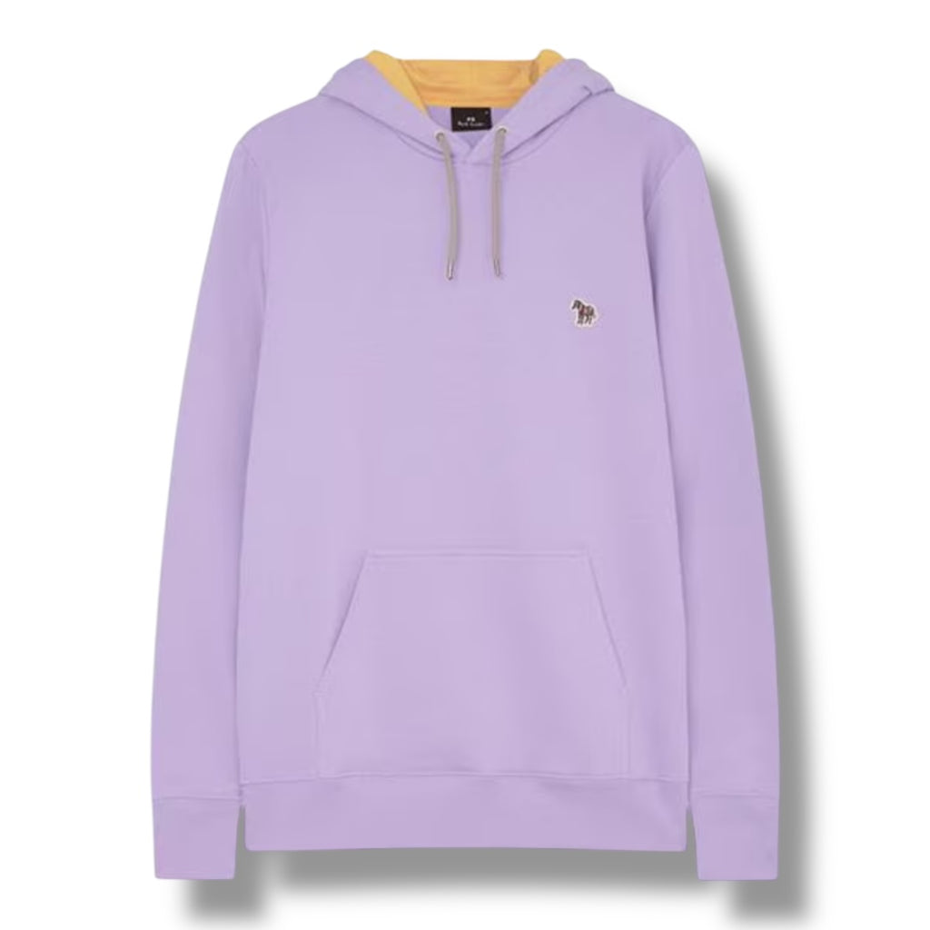 PAUL SMITH OTTH HOODIE ZEBRA CHEST PURPLE