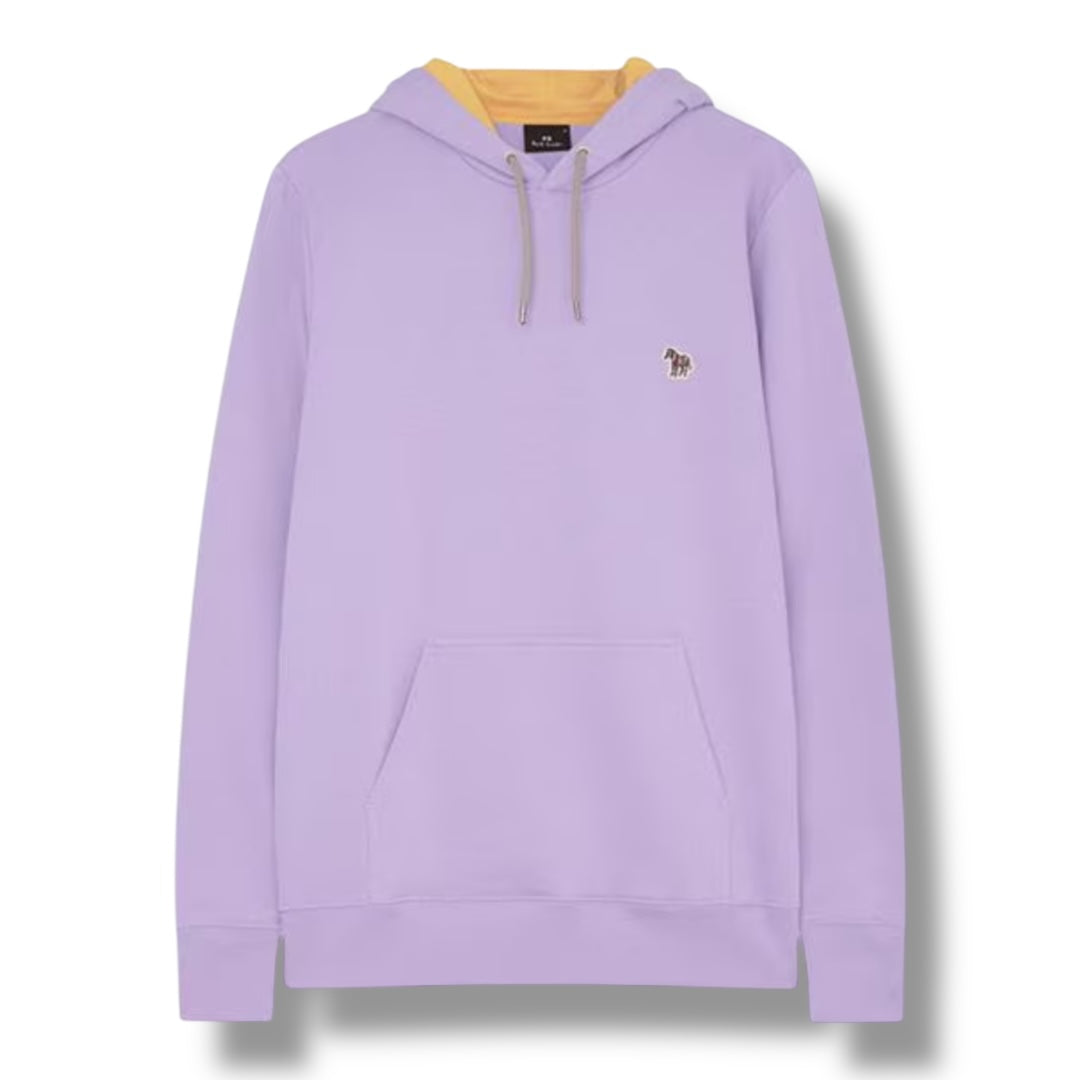 PAUL SMITH OTTH HOODIE ZEBRA CHEST PURPLE