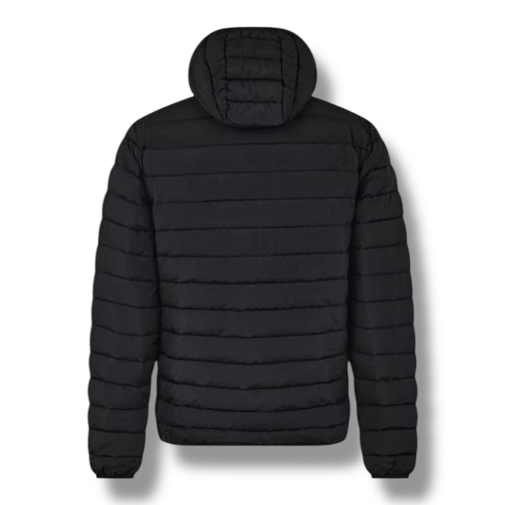 AQUASCUTUM HOODED PUFFER JACKET BLACK