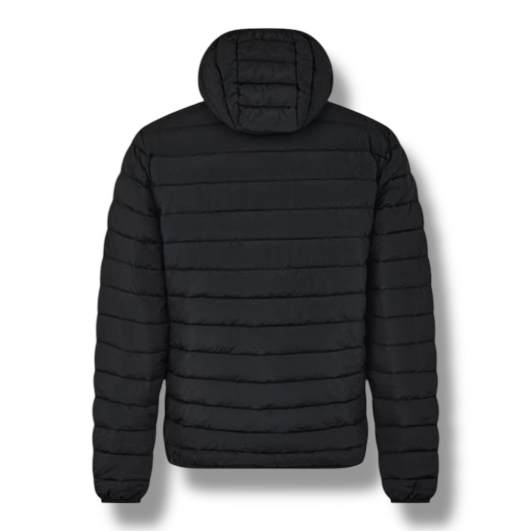 AQUASCUTUM HOODED PUFFER JACKET BLACK