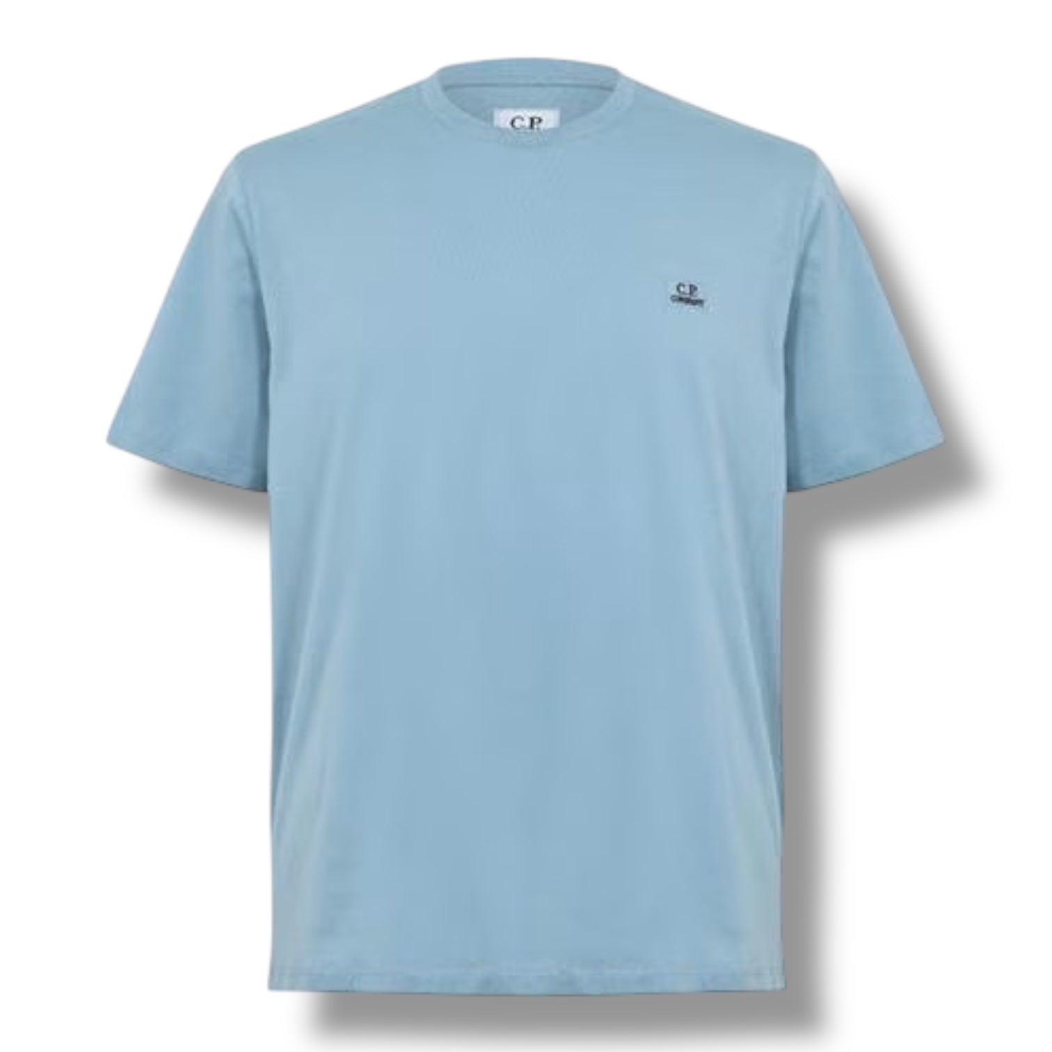 CP COMPANY SMALL LOGO T-SHIRT SILVER BLUE
