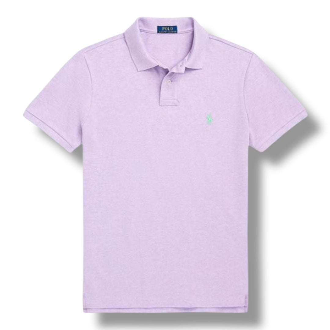 RALPH LAUREN CUSTOM FIT POLO SHIRT PASTEL PURPLE