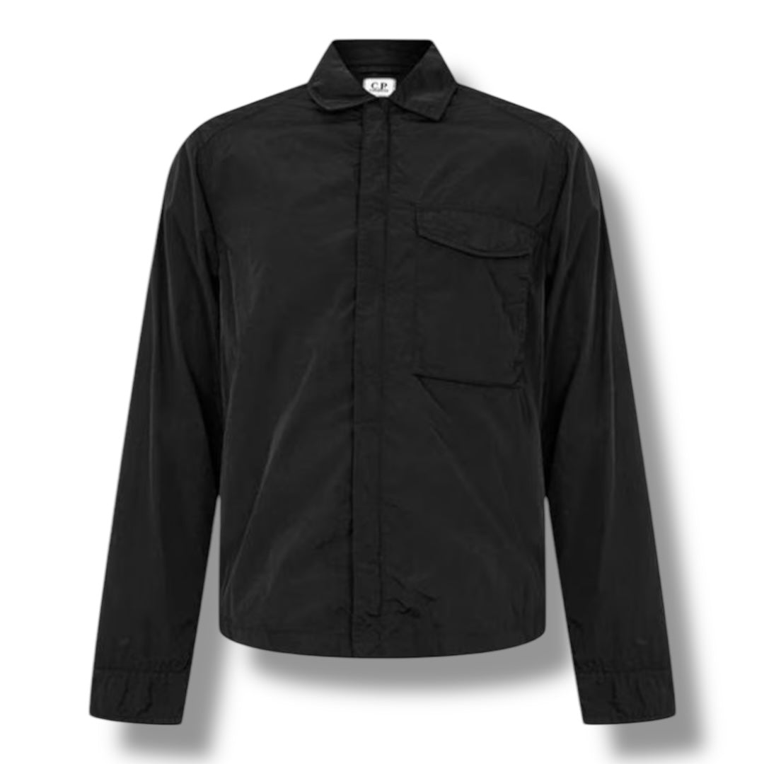 CP COMPANY CHROME-R LENS OVERSHIRT BLACK