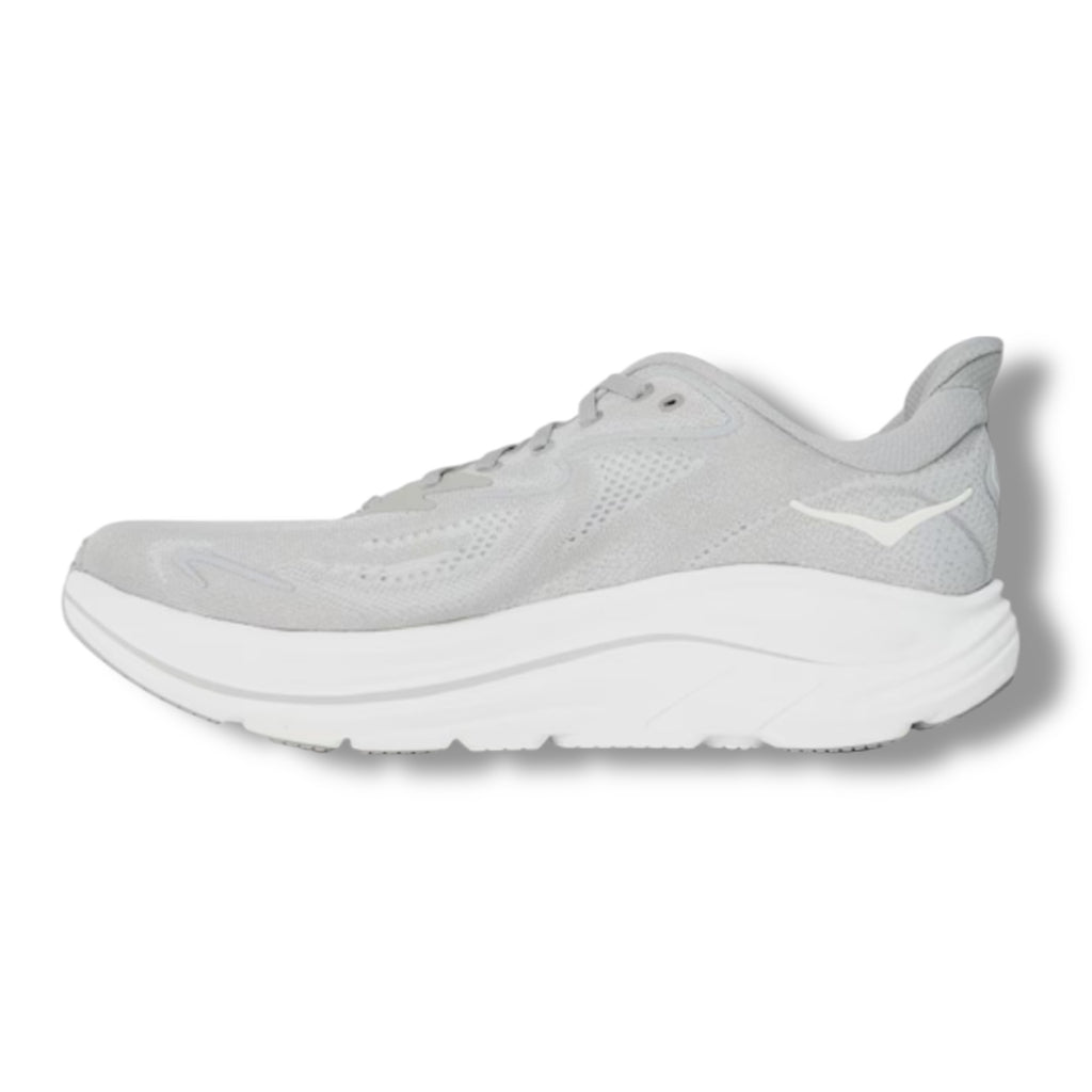 HOKA CLIFTON 10 RUNNING TRAINERS LIGHT GREY