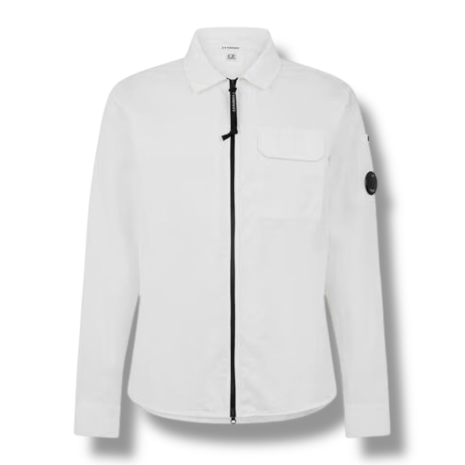 CP COMPANY LENS OVERSHIRT WHITE