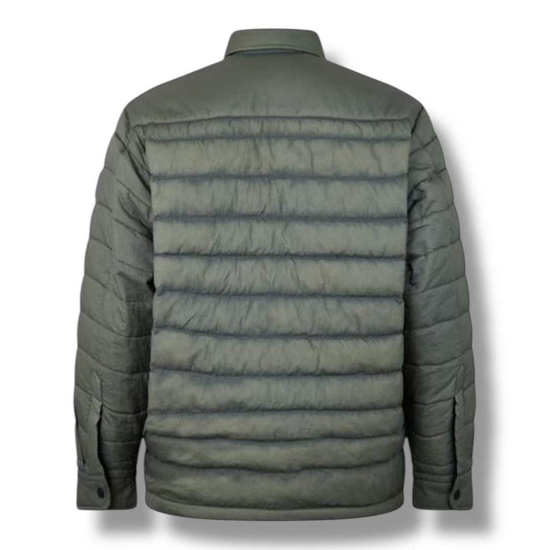 HUGO BOSS PADDED OVERSHIRT GREY