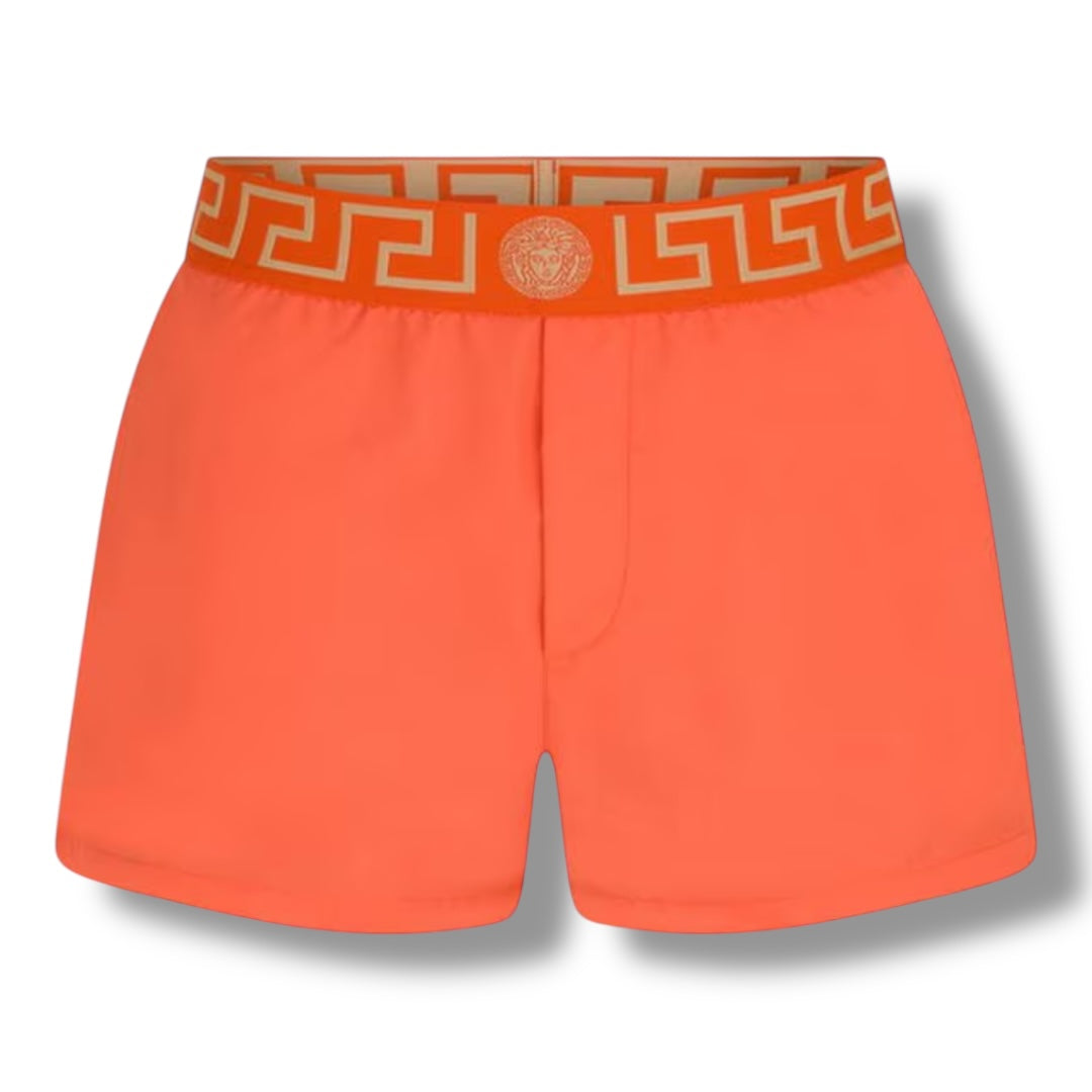 VERSACE ICON SWIM SHORTS ORANGE