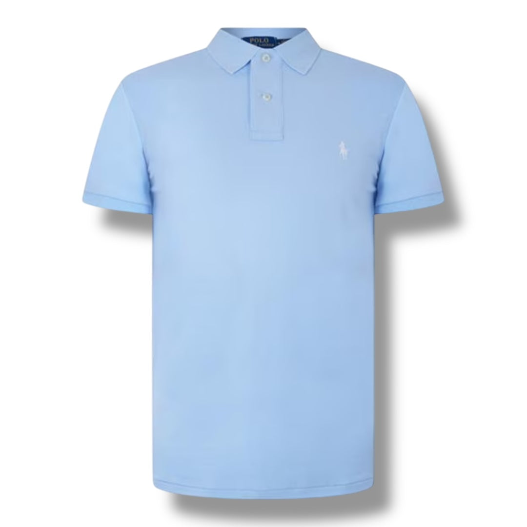 RALPH LAUREN CUSTOM FIT POLO SHIRT ELITE BLUE