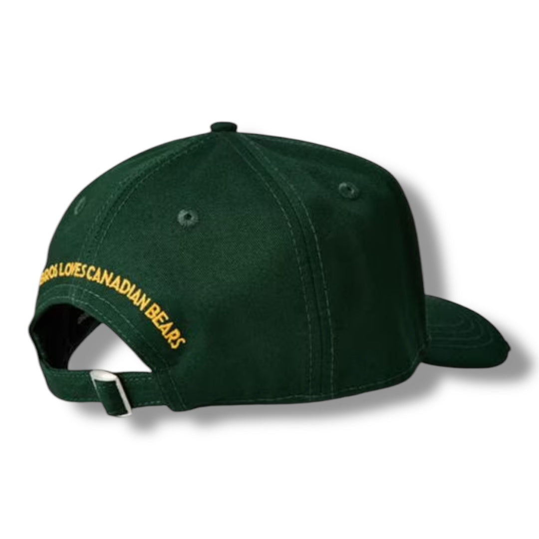 DSQUARED2 BEAR BASEBALL CAP GREEN