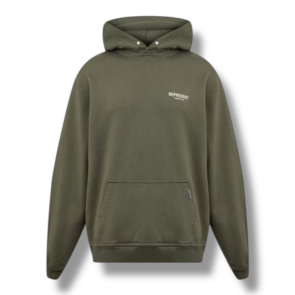 REPRESENT OWNERS CLUB OTTH HOODIE OLIVE GREEN