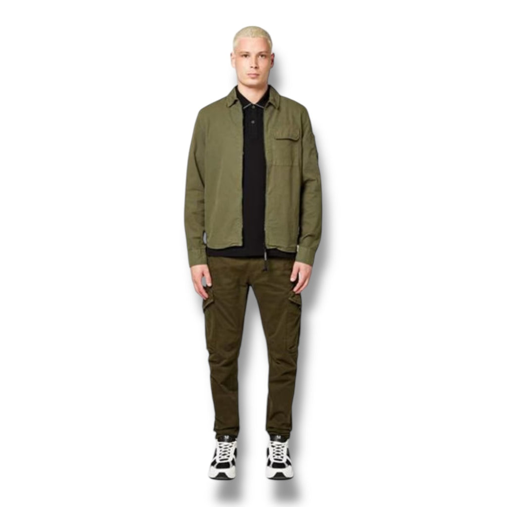 CP COMPANY LENS OVERSHIRT IVY GREEN