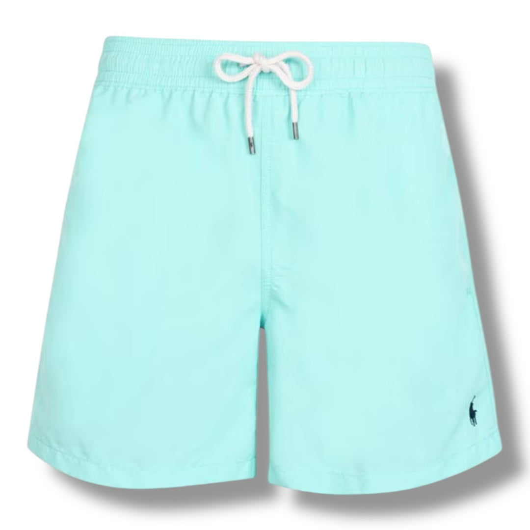 RALPH LAUREN LOGO SWIM SHORTS TURQUOISE